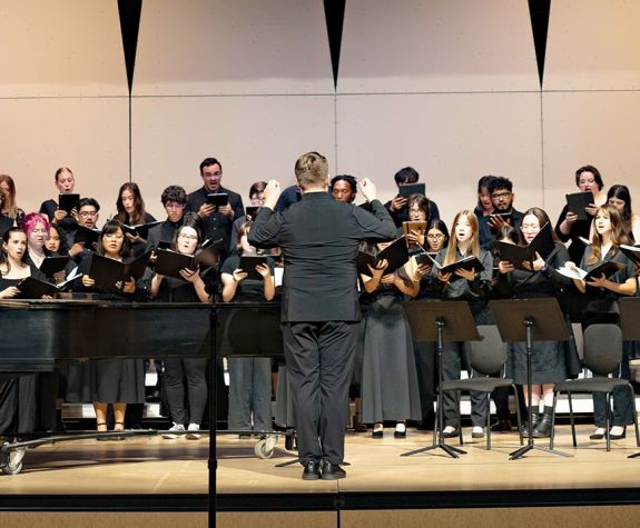 Pacific Choirs with choir director Brett Epperson