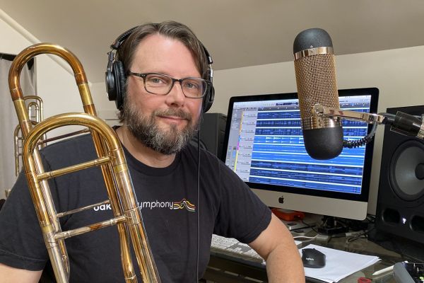 Trombone instructor Bruce Chrisp