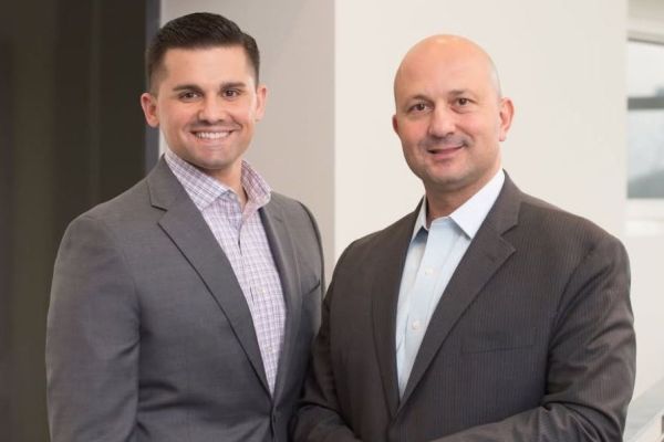 Photos shows DPT alums Dr. Bobby Ismail ’94 and Dr. Brandon Nan ’09