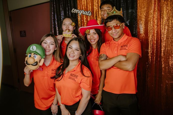 Pharmacy students taking a photo