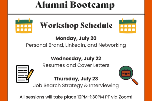Alumni Bootcamp Flyer