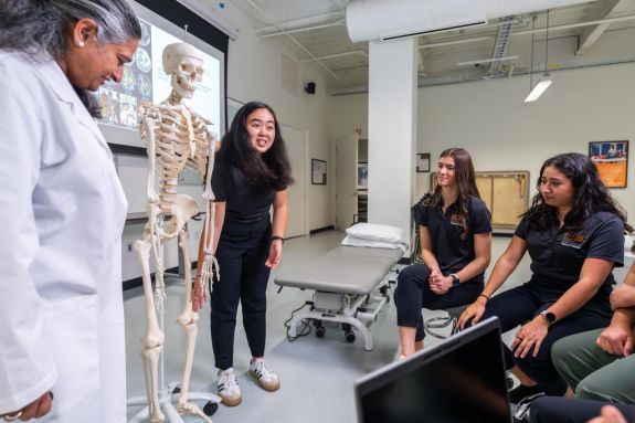PT students giving lecture