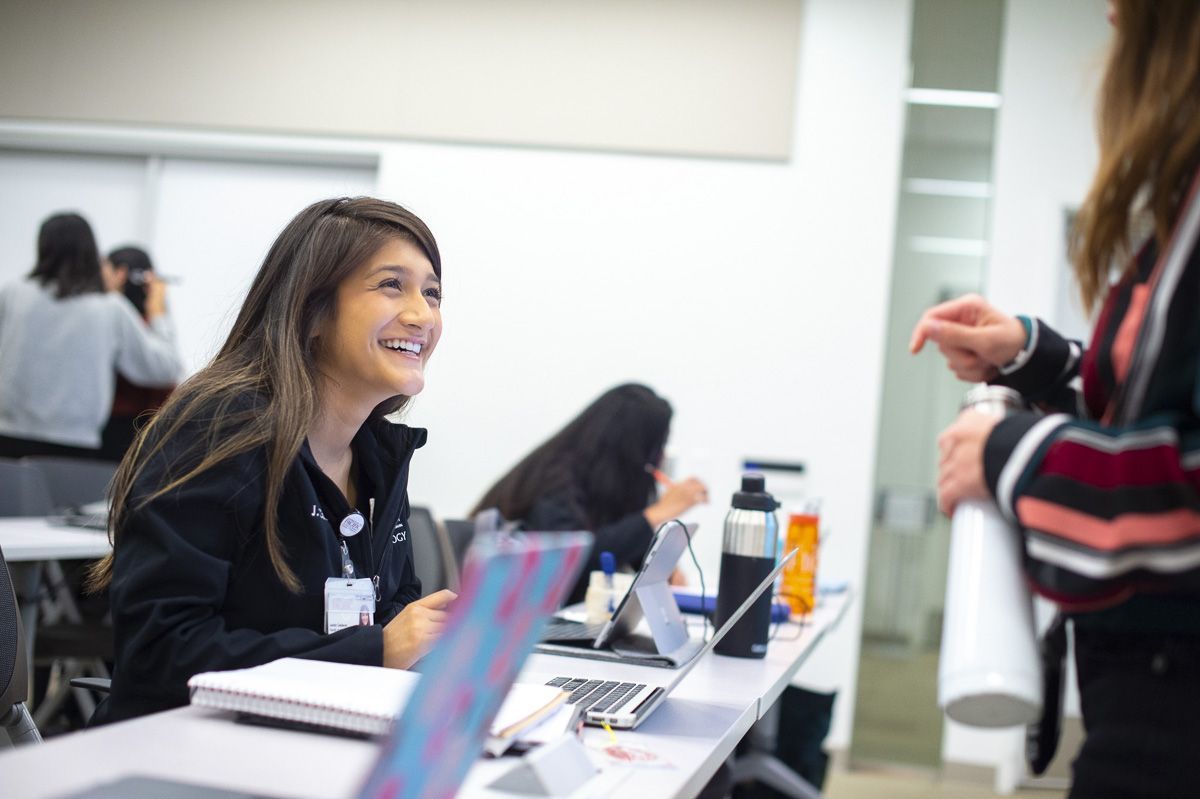 Students in class at University of the Pacific's School of Health Sciences