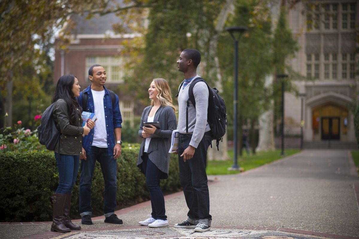 group of diverse students
