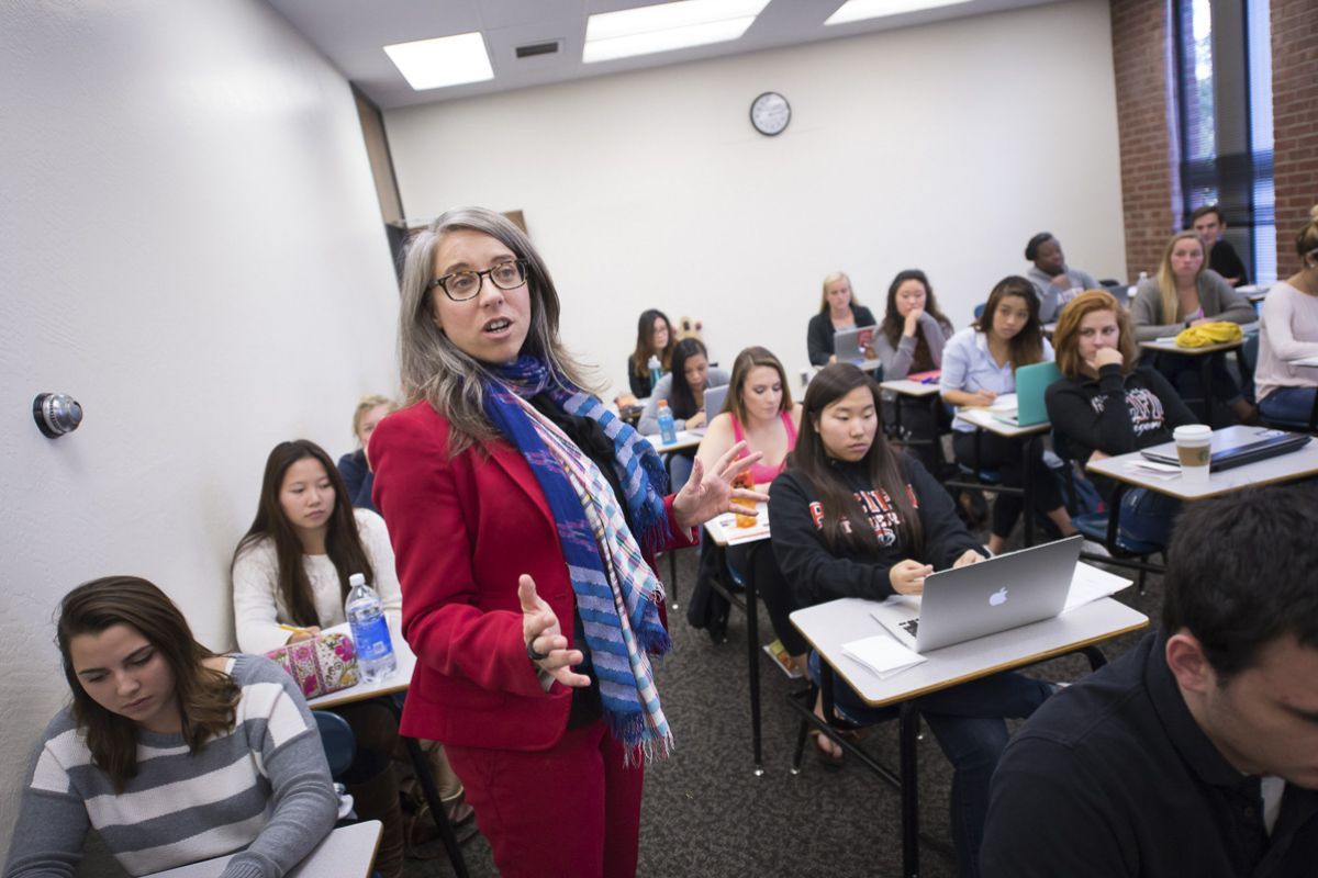 professor teaching class