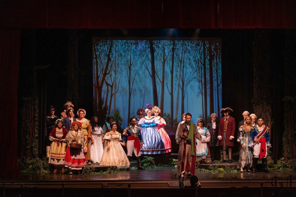 Into the Woods performed in Faye Spanos Concert Hall