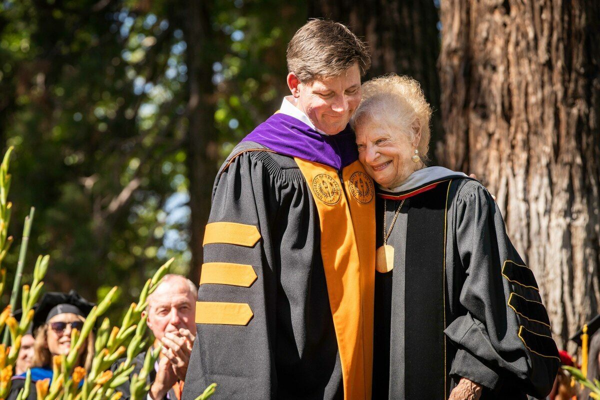 Judy at Commencement