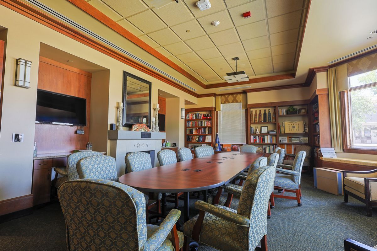 omega phi alpha library room