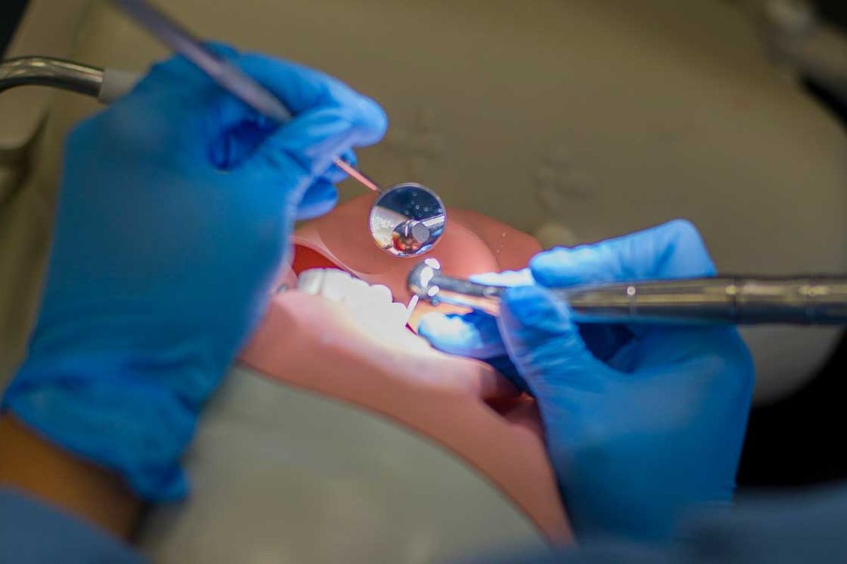dental surgery in progress