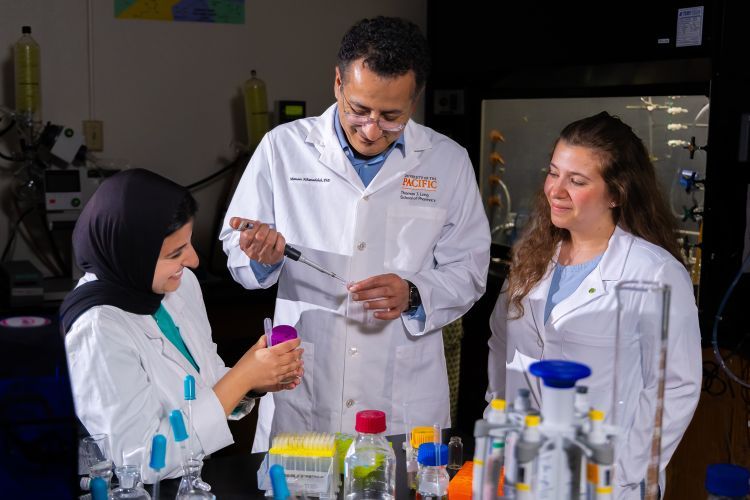 Rasha Emara ’25, PhD, Mamoun M. Alhamadsheh, PhD, Hala Aldawod ’24, PhD