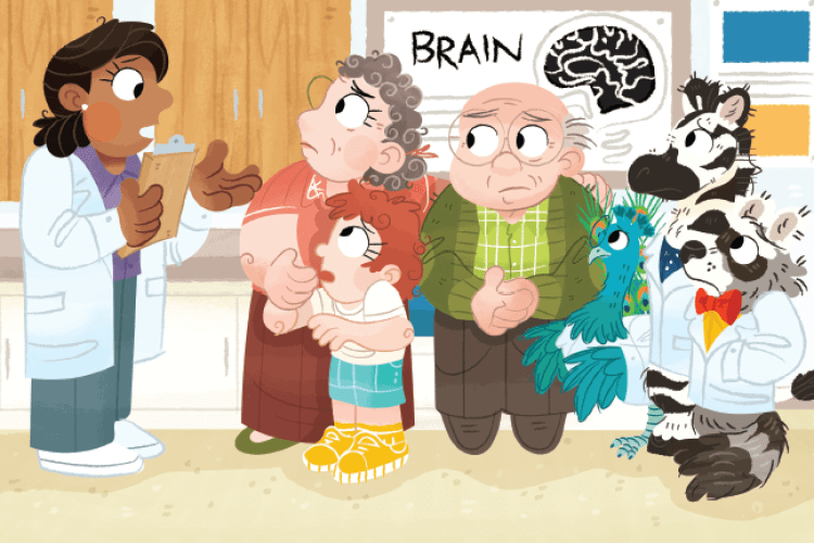 Illustration from the book, "Grandpa's Forgotten ARIA."