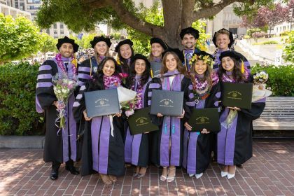 group photo of graduates at Commencement.