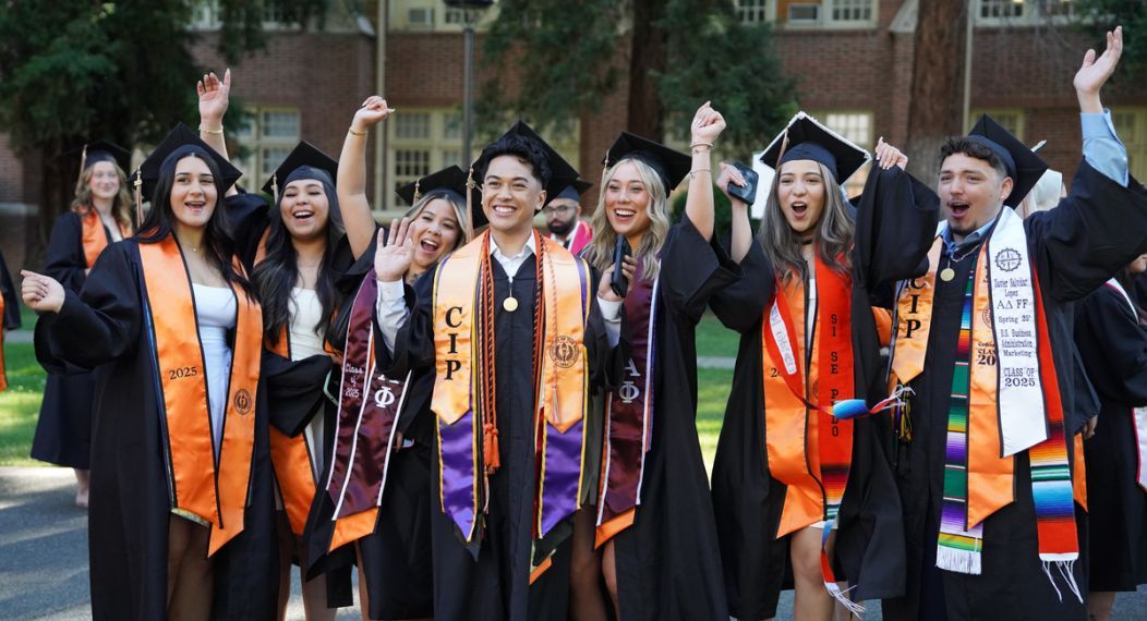 Jubilant Pacific graduates