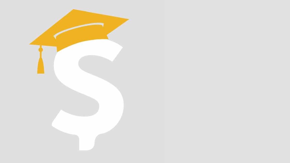 dollar sign and graduation cap